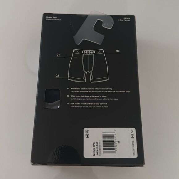 Jordan Boxer Briefs Mens Medium 3 Pack Nike - Picture 2 of 2